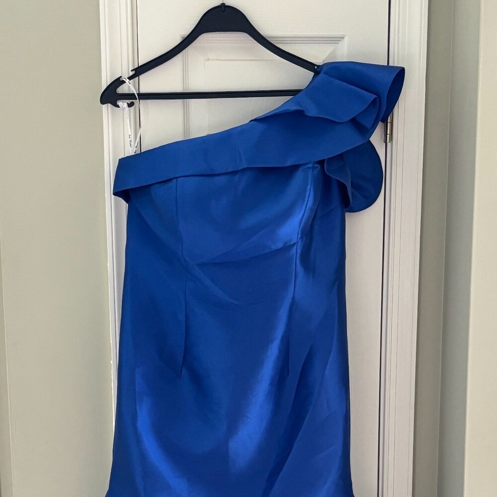 JADE COUTURE BY JASMINE Women's Cobalt Blue Gown